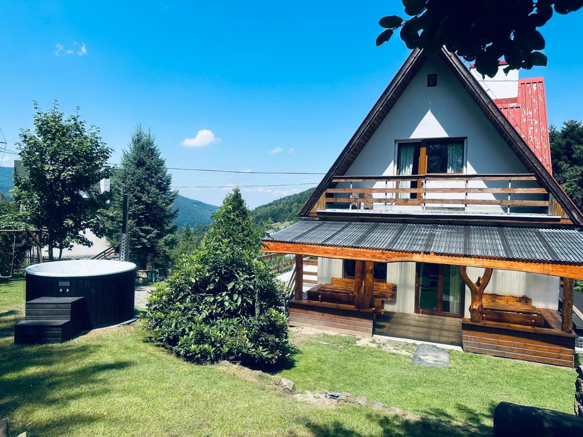 Józka Chata max 15 os sauna Porąbka Exterior foto